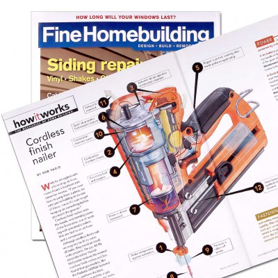 fine home building magazine cordless finish nailer