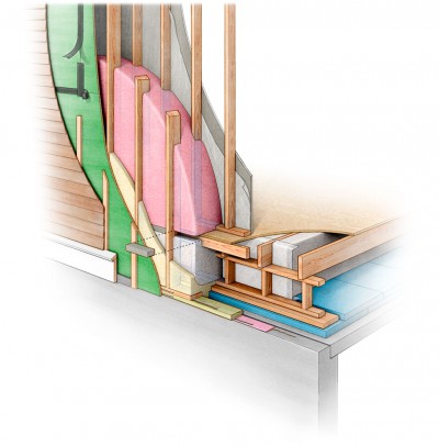 architectural rendering, passive house us, best home insulation