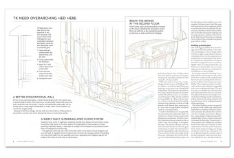 line drawing of wall from fine home building
