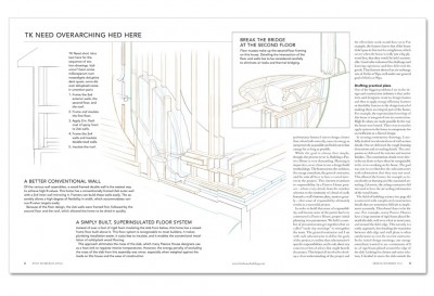 line drawing of wall from fine home building
